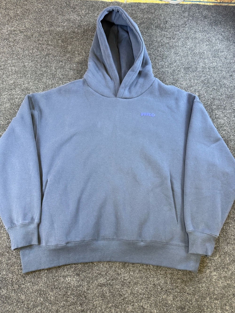 Wilo the Label Navy Blue Hoodie - Pullover Hooded Sweatshirt